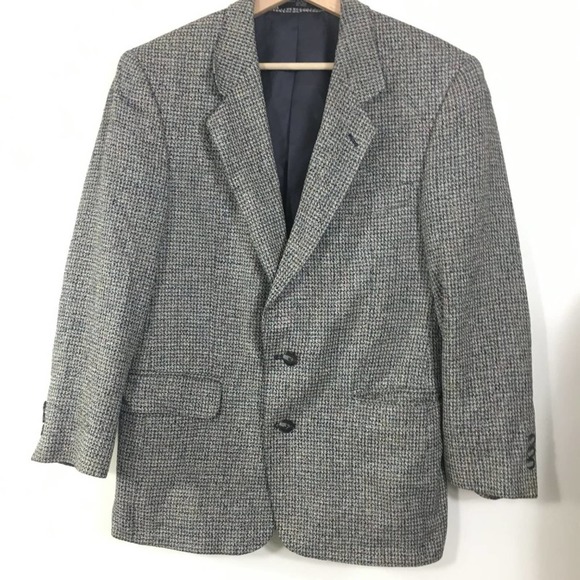 Petrocelli Multicolor Houndstooth Silk Suit Blazer Sport Coat - Picture 2 of 9